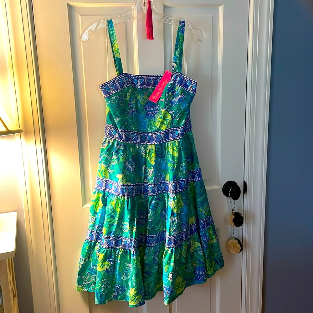 FEMININE & STUNNING! Girly classic Lilly Pulitzer dress NWT 4 🌞